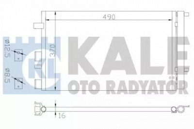 KALE OTO RADYATOR 386500 -  Конденсатор, кондиционер